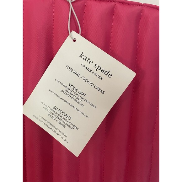 Kate Spade Hot Pink Quilted Large Tote (Fragrance Bag) New with Tags - Picture 3 of 5